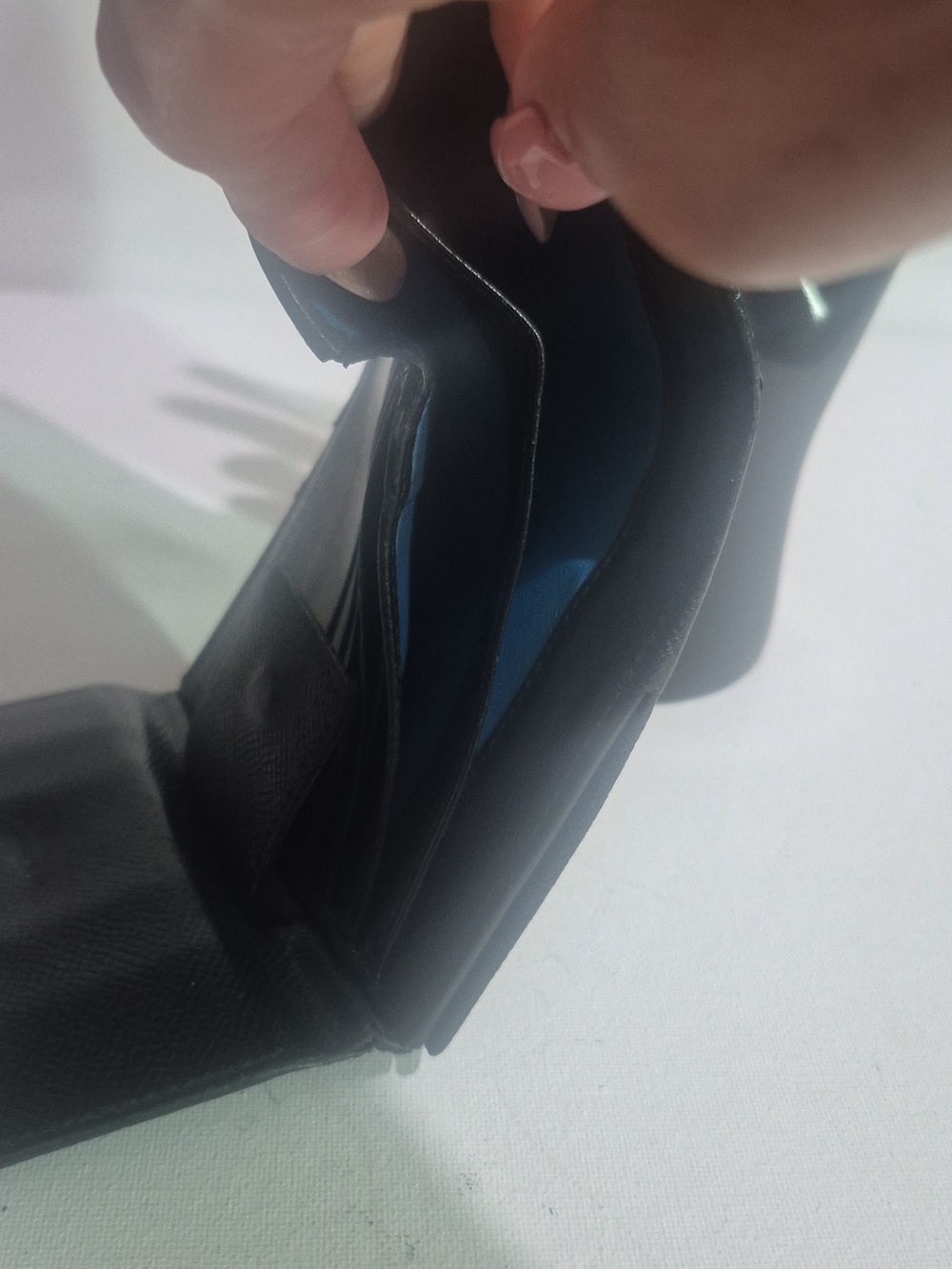 Bulgari Black Leather Wallet with Embossed Logo - Picture 16 of 16
